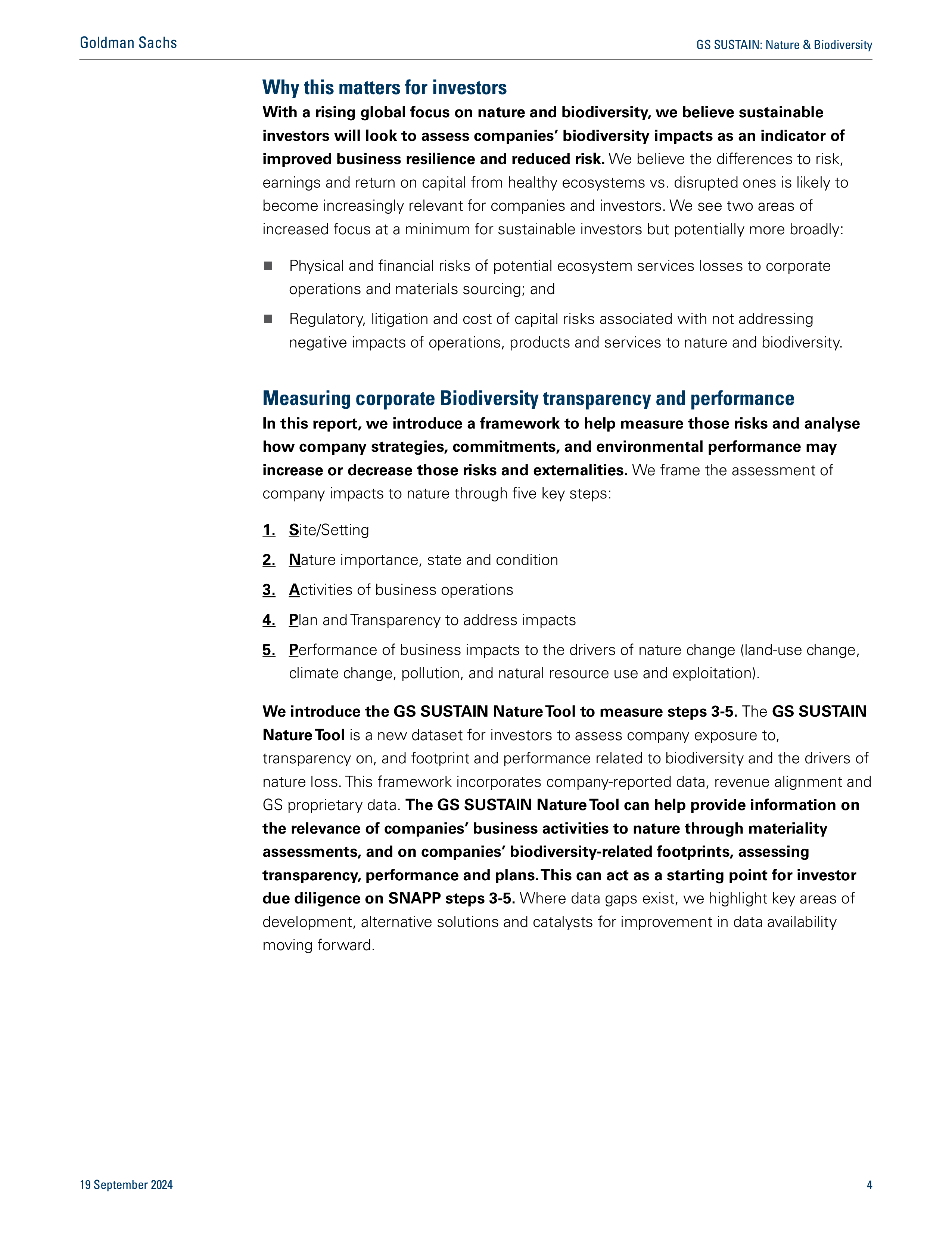 高盛2024自然与生物多样性研究报告-通过新型自然数据工具分析风险与机遇英文版43页